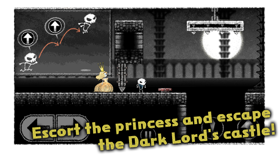 Escort the princess and escape the Dark Lord's castle!